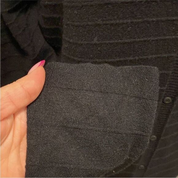 Escada Black Cardigan Sweater Versatile Knit, L - Picture 4 of 11